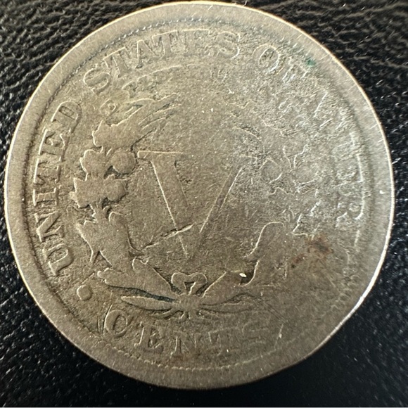 1910 Liberty “V” Nickel – Vintage U.S. 5 Cent Coin | Classic Barber-Era Nickel - Picture 4 of 5